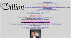 Desktop Screenshot of dillionguitars.com