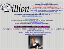 Tablet Screenshot of dillionguitars.com